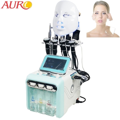 9 in 1 dispositivo della macchina H2O2 Hydrafacial Dermabrasion di cura di pelle dell'ossigeno di rf