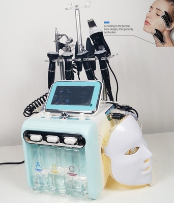 9 in 1 dispositivo della macchina H2O2 Hydrafacial Dermabrasion di cura di pelle dell'ossigeno di rf