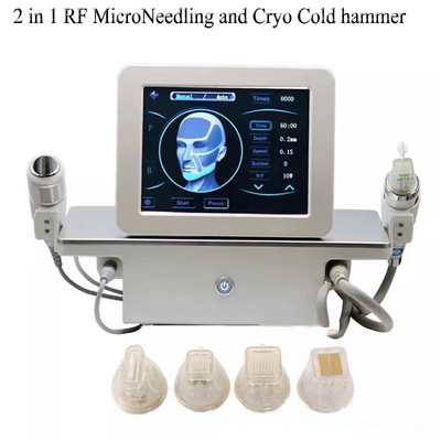 Macchina elettrica rf Microneedling dell'ascensore di fronte di Cartidges di 4 aghi e martello freddo di Cryo