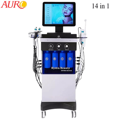 Maniglie facciali della macchina 120W 14 di cura di pelle BIO- LED Hydradermabrasion idro