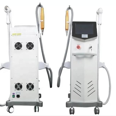 Macchina 2 di rimozione del tatuaggio del CE in 1 dispositivo di depilazione del laser a diodi del sistema di raffreddamento 808nm del commutatore di Picosecond+Q