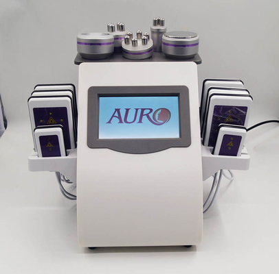Corpo di ultrasuono rf di vuoto di Lipolaser che dimagrisce radiofrequenza 6 del dispositivo in 1